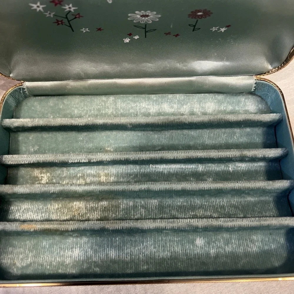 Farrington Vintage Clamshell‎ Jewelry Case 60s Travel USA Classic Vanity 7